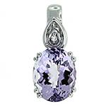 Prima Pink Amethyst & Diamond Pendant