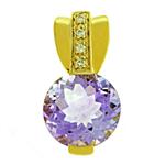 Prima Pink Amethyst & Diamond Pendant