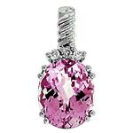 Prima Pink Amethyst & Diamond Pendant