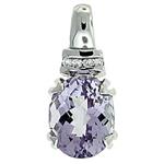 Prima Pink Amethyst & Diamond Pendant