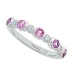 Prima Pink Sapphire & Diamond Ring