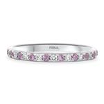 Prima Pink Sapphire & Diamond Band