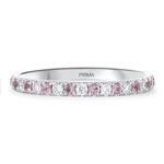 Prima Pink Sapphire & Diamond Band