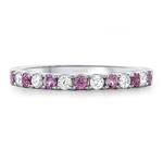 Prima Pink Sapphire & Diamond Ring