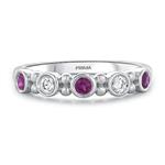 Prima Pink Sapphire & Diamond Ring