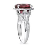 Pink Tourmaline & Diamond Ring