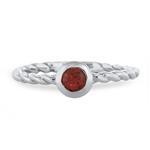 Prima Red Sapphire Ring