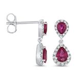 Prima Ruby & Diamond Earrings