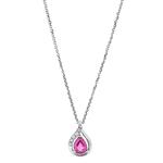 Prima Ruby & Diamond Pendant With Chain