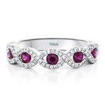 Prima Ruby & Diamond Swirl Band