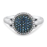 Prima Sapphire & Diamond Dome Ring