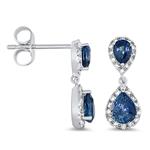 Prima Sapphire & Diamond Earrings