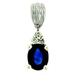 Prima Sapphire & Diamond Pendant