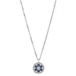 Prima Sapphire & Diamond Pendant With Chain