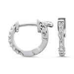 Prima Small Diamond Hoop Earrings