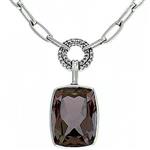 Prima Smokey Quartz & Diamond Necklace