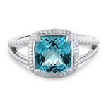 Prima Swiss Blue Topaz Ring