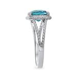 Swiss Blue Topaz Ring