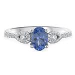 Prima Tanzanite & Diamond Ring