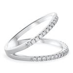 Two Row Diamond Fashion Ring