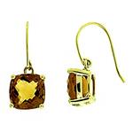 Prima Whiskey Quartz Earrings