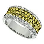 Prima Yellow Sapphire & Diamond Ring