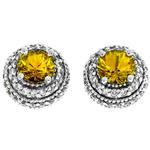 Prima Yellow Sapphire & Diamond Earrings