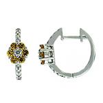 Prima Yellow Sapphire & Diamond Earrings